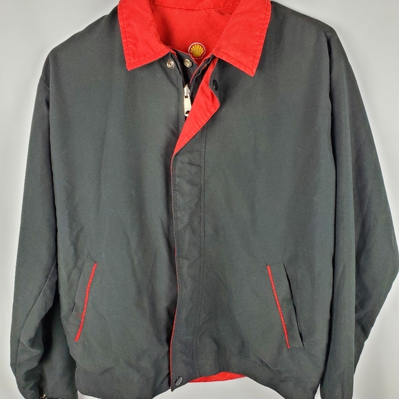 Shell Gas Station Red Black Reversible 